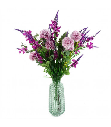 Glass vase Green Cube Glass Vase 30cm tall x 12cm x 12cm at widest points