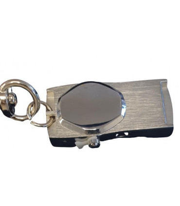 Alloy Key Chain Clock Mobile Phone Silver Elegant Stylish Practical Accessory