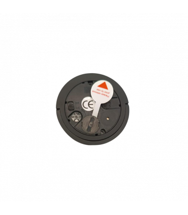 Alarm Clock Mini Black Leather Box Silver Compact Travel Home Decor 7.84 cm