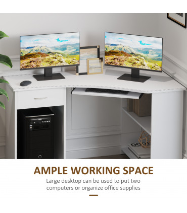 L-Shaped Corner Computer Desk