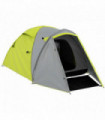 Camping Tent 2-3 People Dome Yellow Polyester Fibreglass PE 320x185x130cm