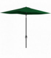 Garden Parasol Green 300x200x248cm Aluminium Steel Polyester Canopy Crank