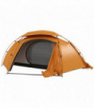 Camping Tent Dome Tent with Removable Rainfly for 1-2 Man, Orange