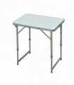 Outdoor Camping Aluminium Table Portable Folding Picnic Silver 60cm x 45cm