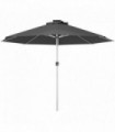 Garden Parasol with Lights, Charcoal Grey, 180gsm Polyester, Aluminium