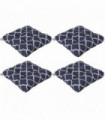 Outdoor Seat Cushion Polyester Blue 48L x 48W x 8Hcm Set of 4 Plush Comfort