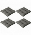 Outdoor Seat Cushion  Thick filling, water repellent, ties for security.