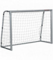 Football Goal 6ft x 2ft Light Grey PE and Metal Training Net 180L x 120W x 60Hcm