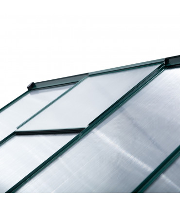 Polycarbonate Greenhouse Dark Green 312cm x 190cm x 201cm Walk-In Garden Plants