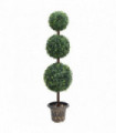 Artificial Boxwood Plant with Pot Ball Shaped Green 118 cm