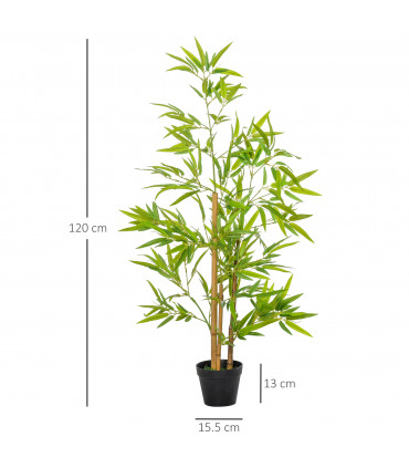 Artificial Bamboo Trees Green 15.5 x 120Hcm Decorative Plant Indoor/Outdoor
