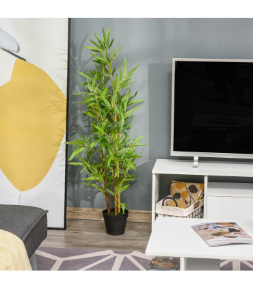 Artificial Bamboo Trees Green 15.5 x 120Hcm Decorative Plant Indoor/Outdoor