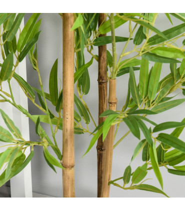 Artificial Bamboo Trees Green 15.5 x 120Hcm Decorative Plant Indoor/Outdoor
