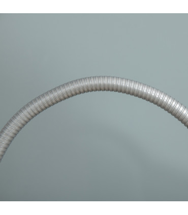 Steel Duo-Head Floor Lamp Silver Elegant mother-child design uplifter light