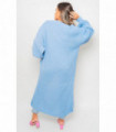 Chunky Knitted Balloon Sleeve Long Maxi Cardigan