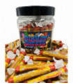 Candy Coconut Long Boys Jar 77 Pieces Tropical Flavor Sweet Snack Storage Jar