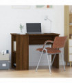 Desk Brown Oak 100x55x75 cm Engineered Wood