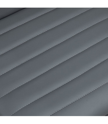 Office Chair PU Leather Dark Grey 48L x 52W x 90H cm Adjustable Height Swivel