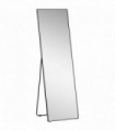 HOMCOM Full Length Mirror Floor Standing Wall-Mounted, Dressing Mirror Black