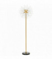 Floor Lamp Gold Tone Metal Crystal Marble Elegant Dandelion-like Lampshade