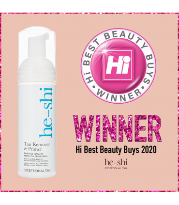 He-Shi Tan Remover & Primer 150ml - Fake Self Tan Exfoliator