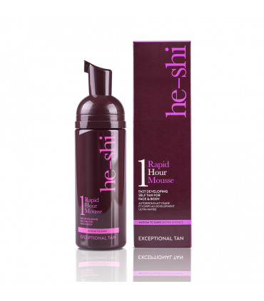 He-Shi Rapid 1 Hour Mousse  - Medium to Dark Self Tan - Quick Dry