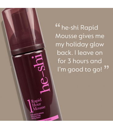 He-Shi Rapid 1 Hour Mousse  - Medium to Dark Self Tan - Quick Dry