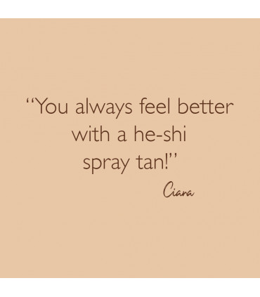 Spray tan He-Shi Rich Bronze 1L (10%) - Dark Tan Self Tan - Medium to Dark Skin