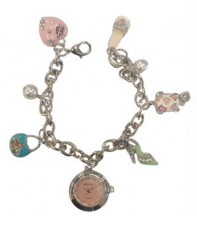 Watch Imperial Ladies Girls Mini Dial with Hanging Charms on Bracelet Strap