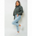 Kangaroo Pocket Long Loose Hoodie