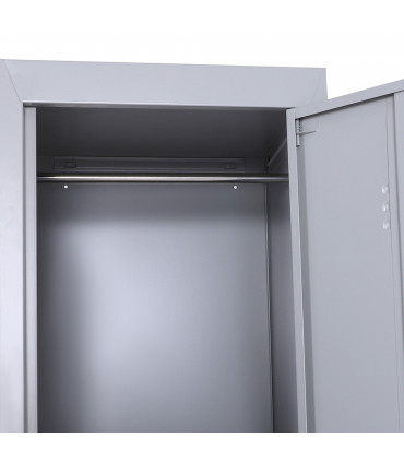 1.8m Locker Office Cabinet Storage Cold Rolled Steel  Storage Shelves Vinsetto