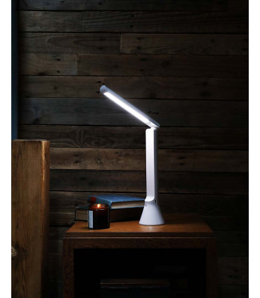 Travel lamp White 15cm x 30.5cm x 7.5cm Rechargeable 2 in 1 torch and lamp