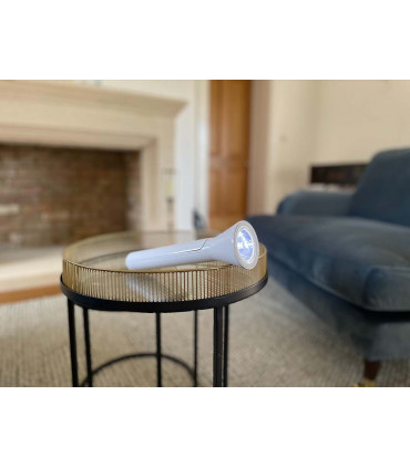 Travel lamp White 15cm x 30.5cm x 7.5cm Rechargeable 2 in 1 torch and lamp