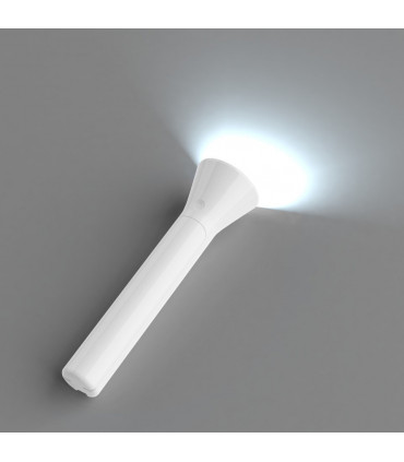 Travel lamp White 15cm x 30.5cm x 7.5cm Rechargeable 2 in 1 torch and lamp