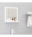 Bathroom Mirror White 40x10.5x37 cm Engineered Wood