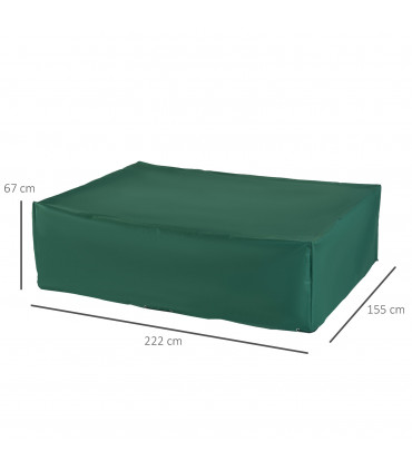 Furniture Cover, 222Lx155Wx67H cm-Green