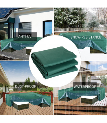 Furniture Cover, 222Lx155Wx67H cm-Green