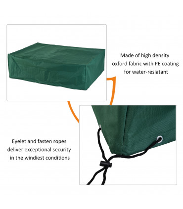 Furniture Cover, 222Lx155Wx67H cm-Green