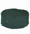 Large Round PVC Coated 193cm x 193cm x 81cm Green Outdoor Furniture Cover