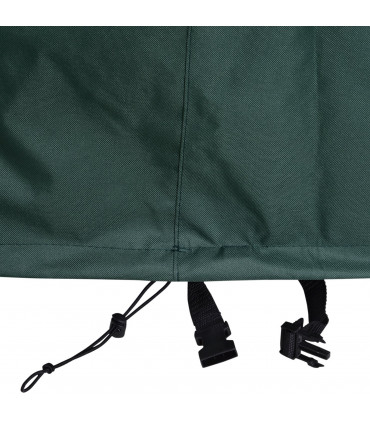 Large Round PVC Coated 193cm x 193cm x 81cm Green Outdoor Furniture Cover