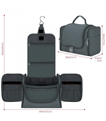 TOILETRY BAG D.GREY 1010183