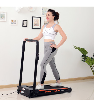 1-6 km/h Folding Motorized Treadmill Walking w/ Remote Stopper Fitness HOMCOM
