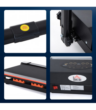 1-6 km/h Folding Motorized Treadmill Walking w/ Remote Stopper Fitness HOMCOM