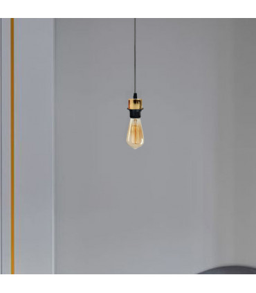 Pendant Light French Gold Metal/PVC Lampshade Addable E27 UK Holder Set 20x40x30