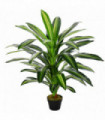 Plastic Green 110cm/3.6FT Artificial Dracaena Tree Decorative Plant 40 Leaves