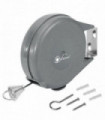 15M Retractable Reel Clothes Lines Washing Line Wall Mounted  Grey