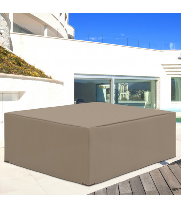 275x205cm Outdoor Furniture Protective Cover Water UV Resistant Beige Outsunny
