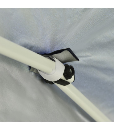 Garden Pop Up Gazebo Party Tent W/Carrying Case + 2 Walls 2 Windows Blue