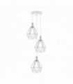 3 Head White pendant Industrial Ceiling Light Fitting,Style Vintage Lamp Shade