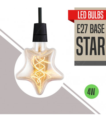 Light Bulb 3 Pack Vintage Retro style E27 Edison Screw Amber Glass Light Bulbs